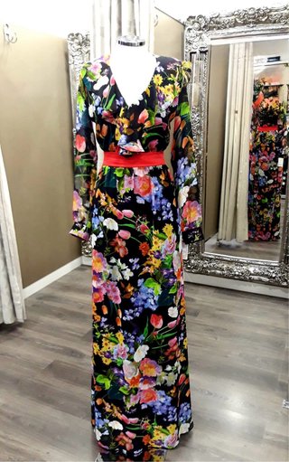 Vestido Largo Estampado Floral