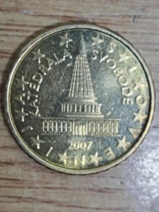 Moneda 10 céntimos Eslovenia 2007