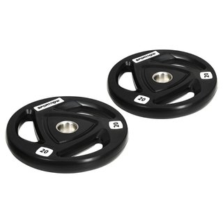 Juego di 2 Discos Pesas da 20kg Acero con Rivestim
