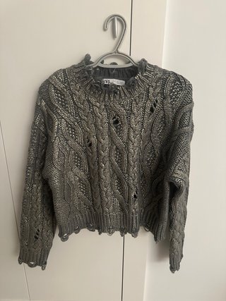 Jersey Zara Gris Talla M