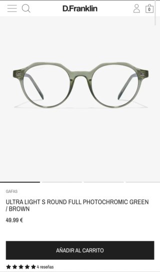 GAFAS FOTOCROMÁTICAS UV400 FILTRO AZUL D.FRANKLIN