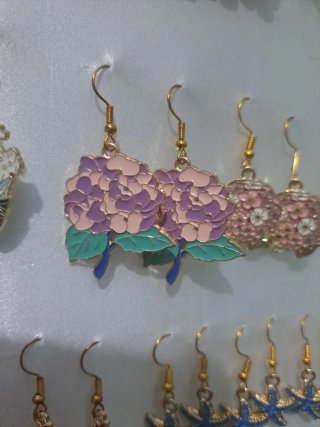 Pendientes Artesanales Flores