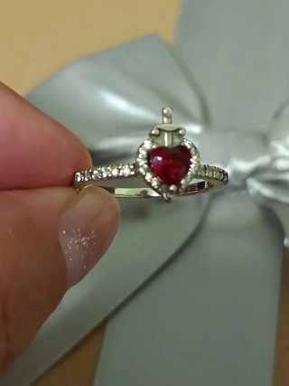 Anillo de Plata 925 Corazón con Espada