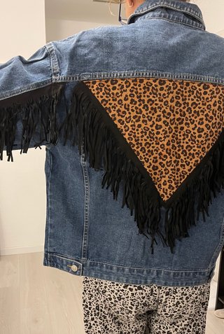 Chaqueta Vaquera Artesanal con Flecos