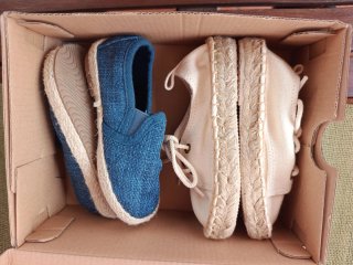 2 Pares de Zapatillas de Lino
