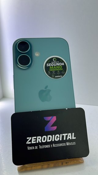 IPHONE 16 128GB 96% BAT VERDE AGUA