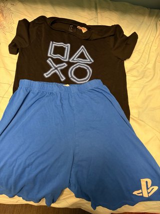 Pijama PlayStation Negro y Azul