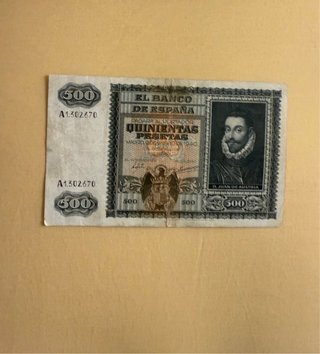 Billete 500 Pesetas 1940 D. Juan de Austria