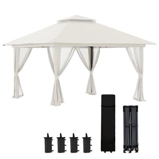 Carpa Plegable Pop-up 4x4m UV50+ Mosquiteras Crema
