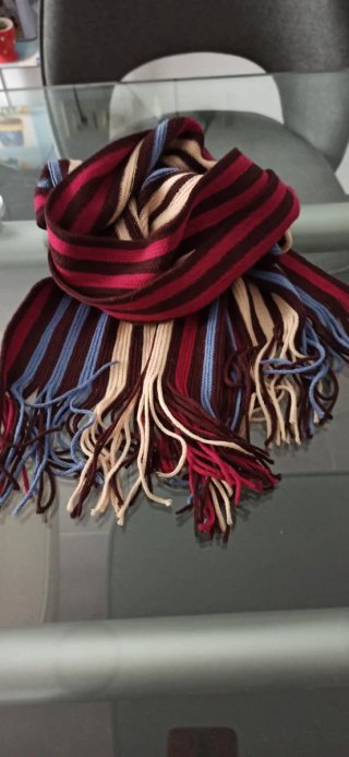 Bufanda casual a rayas hombre estilo urban