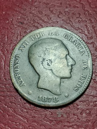 Moneda 10 Céntimos Alfonso XII 1878