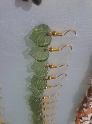 Pendientes Artesanales con Forma de Hoja