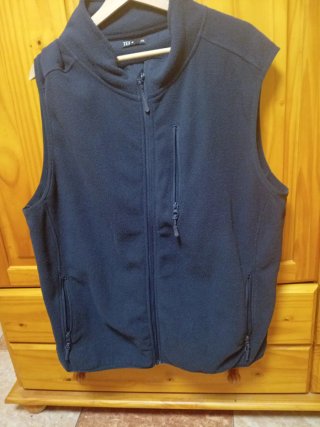 Chaleco Polar TEX Negro Talla 3XL