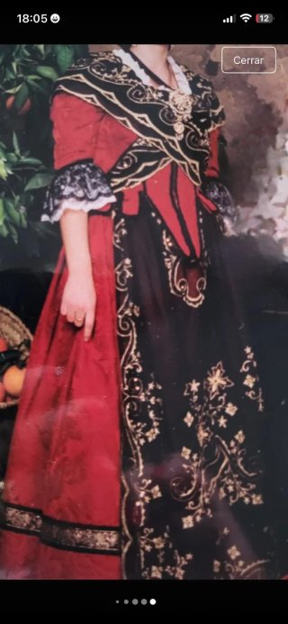 Traje de fallera completo