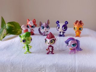 Lote 7 Figuras Littlest Pet Shop (LPS)