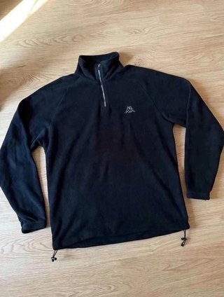 Forro Polar Kappa Negro con Cremallera 1/4 -...