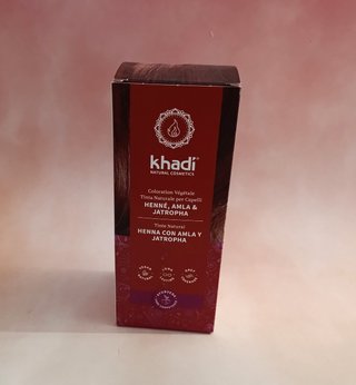 Tinte Natural Khadi Henna, Amla y Jatropha