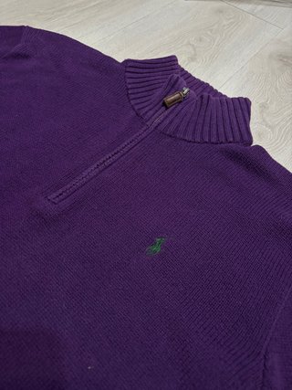 Jersey Ralph Lauren Half Zip Morado