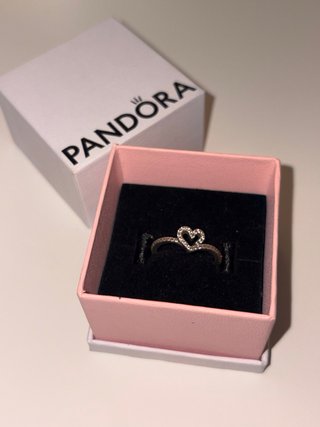 Anillo Pandora Corazón de Plata