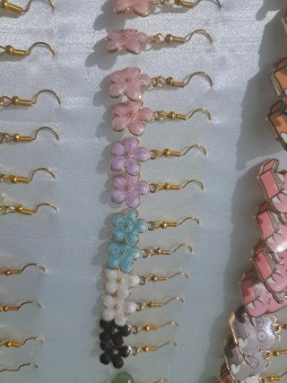 Pendientes Artesanales de Flores