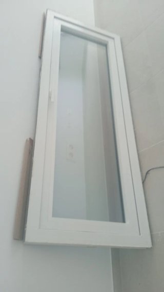 Puerta Balconera PVC Blanca Cristales Climalix