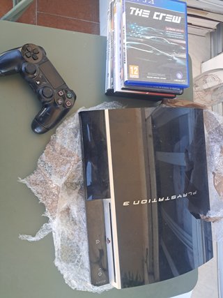 Lote PS3 Fat (Para Piezas/Reparar) + Mando ps4