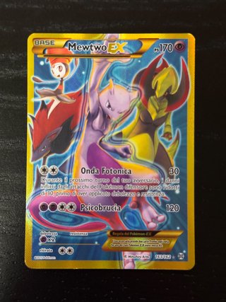 Carta pokemon Mewtwo Ex 163/162 ita set Turboblitz