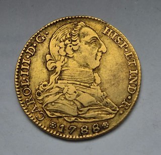 4 Escudos de Oro Carlos III 1788 Madrid