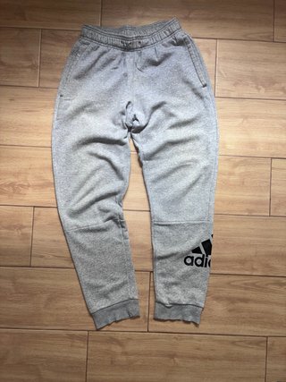Pantalón de Chándal Adidas Gris Talla S