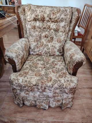 Sillón Mecedora Vintage Estampado