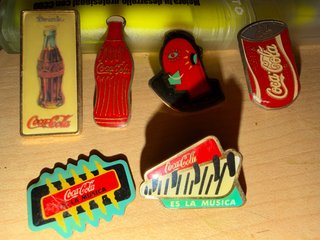 Set di 6 spille Coca-Cola Vintage