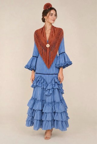 Traje de flamenca azul sin estrenar