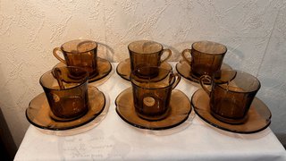 Set 6 Tazas Desayuno Duralex Ondas
