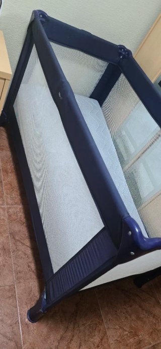 Cuna de viaje plegable y colchón Ecus Kids