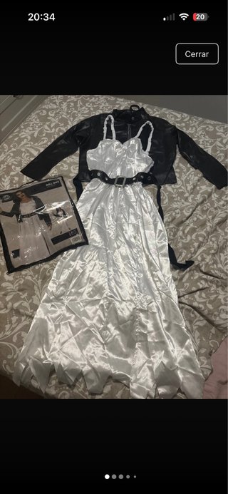 Disfraz de Tiffany (Novia de Chucky) nuevo talla S