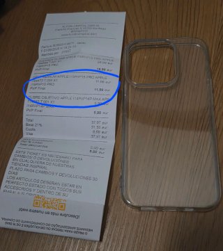 Custodia trasparente per iPhone 15 Pro