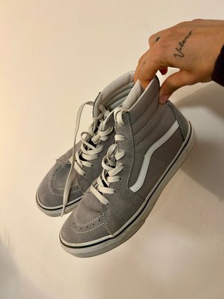 Zapatillas Vans Altas Grises Talla 38