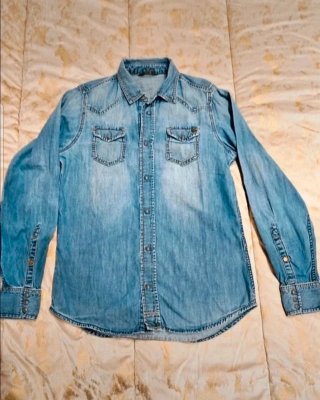 Camicia in jeans da uomo