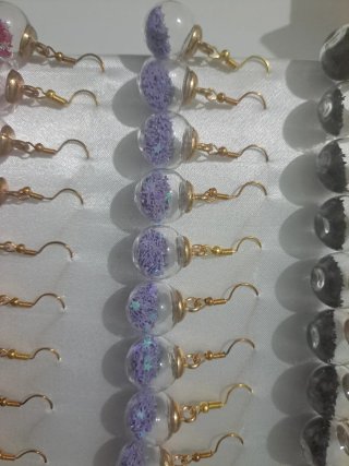 Pendientes Artesanales de Cristal