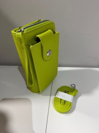Cartera de Mujer Verde con Cremallera