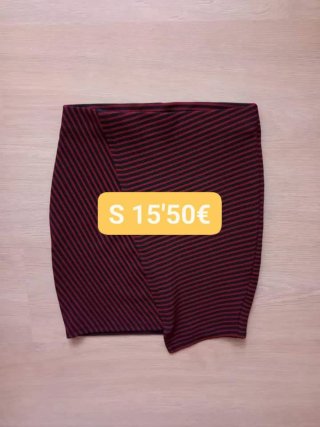Falda de rayas Pull&Bear