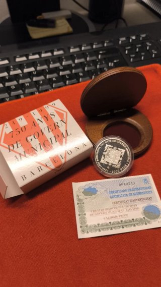 Moneda 2000 Pesetas 750 Años Barcelona