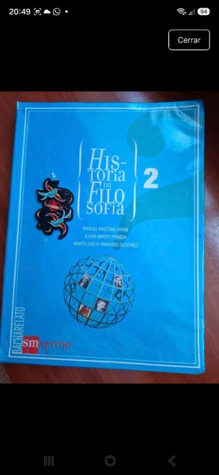 Historia da filosofía, 2 Bacharelato