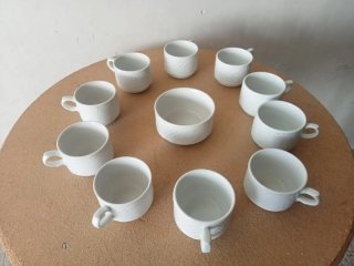 Set de 10 Tazas y Azucarera