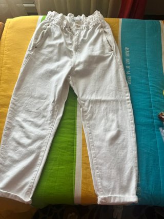 Pantalón Zara Blanco Talla 36