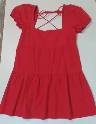 Minivestido Rojo Stradivarius Talla M
