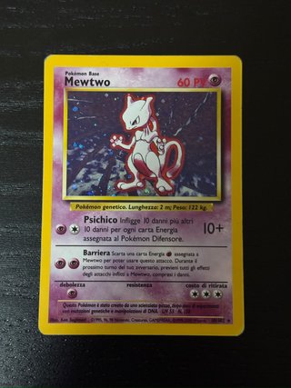 Carta pokemon Mewtwo 10/102 ita - set base