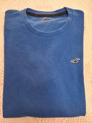 Camiseta Hollister Azul Talla S