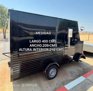 Food Truck Remolque comida Negro Fusión XXL