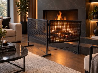 Salva chispas para chimenea